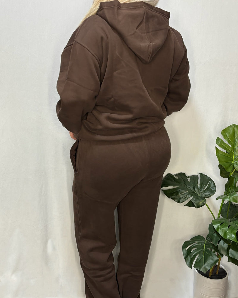 Alina Sweatpants (Dark Brown)
