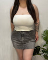 Julia Denim Skirt (Grey)