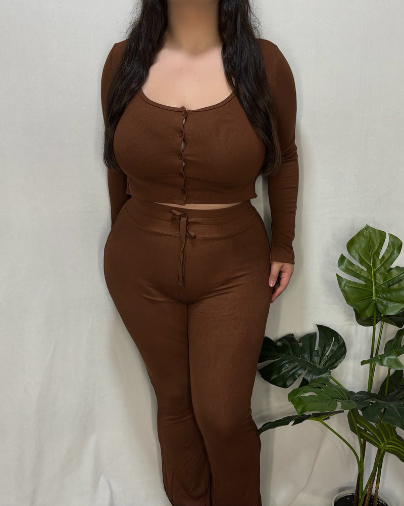 Lisa Flare Pants (Espresso)