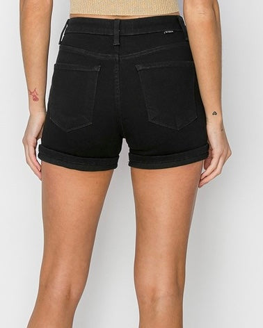 Hannah Denim Shorts (Black)