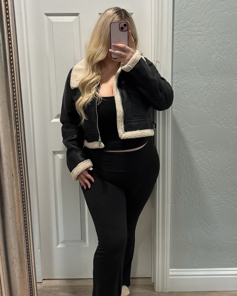 Celina Leather Jacket (Black)