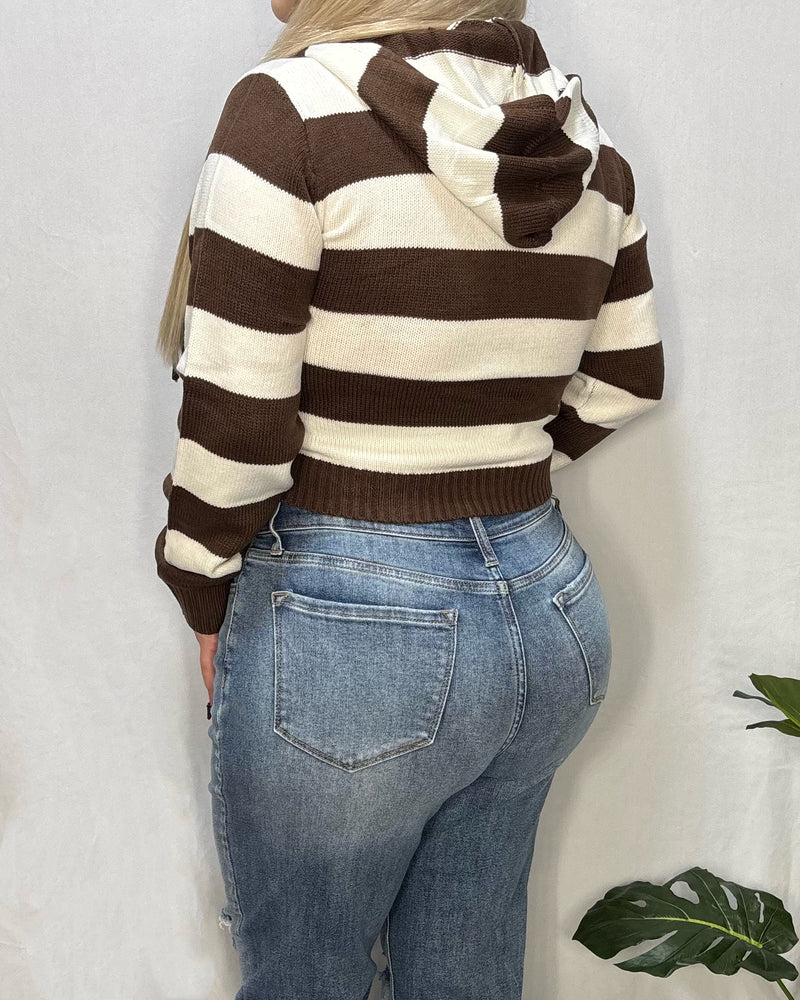 Jenny Sweater (Mocha/Ivory)