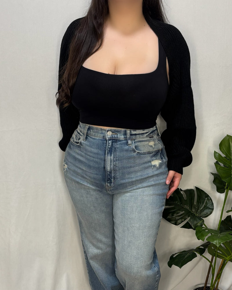 Ana Knit Bolero (Black)