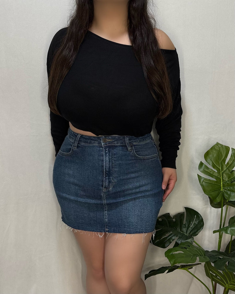 Giana Denim Skirt (Medium Denim)