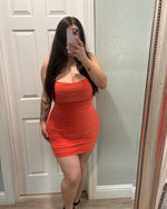 Karol Mini Dress (Orange)