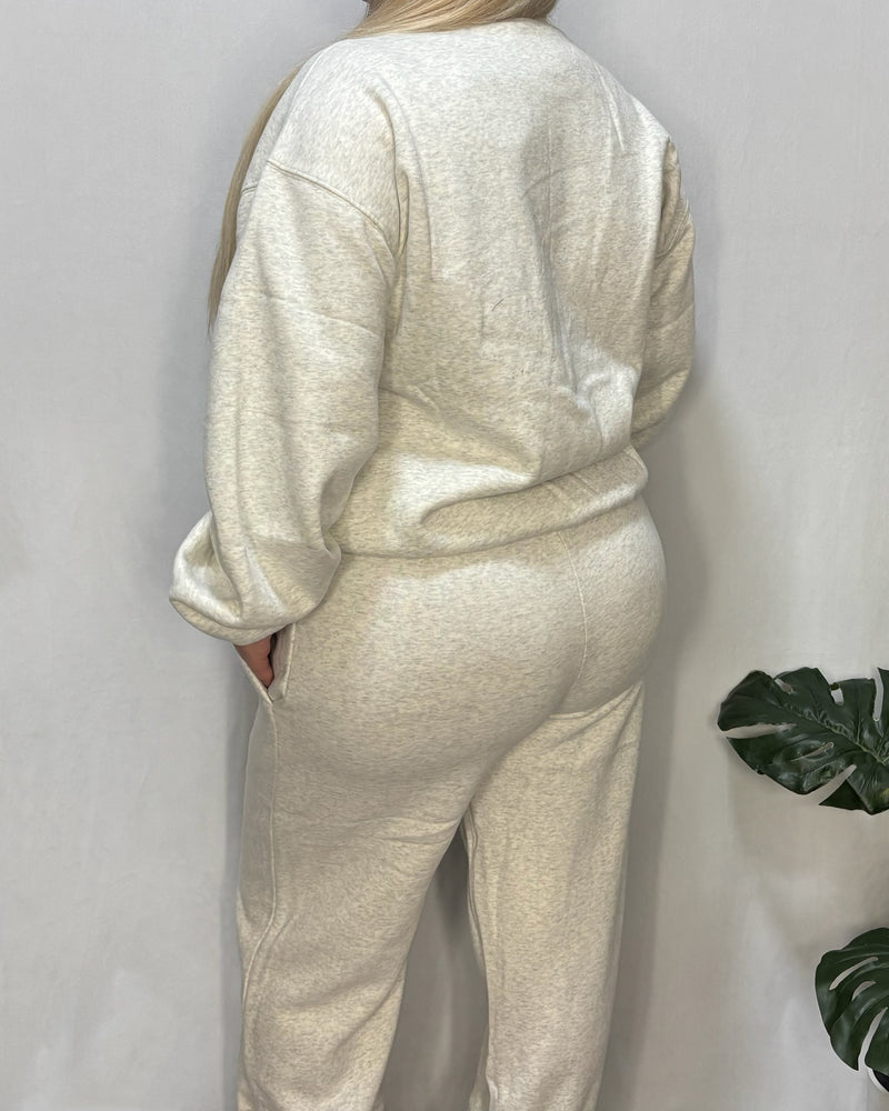 Alina Sweatpants (Heather White)