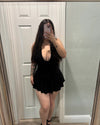 Miranda Romper Dress (Black)