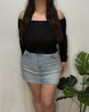 Naomi Denim Skirt (Light Wash)