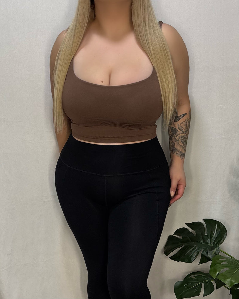 Erica Tank Top (Brown)