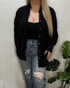 Alli Oversized Corduroy Shirt (Black)