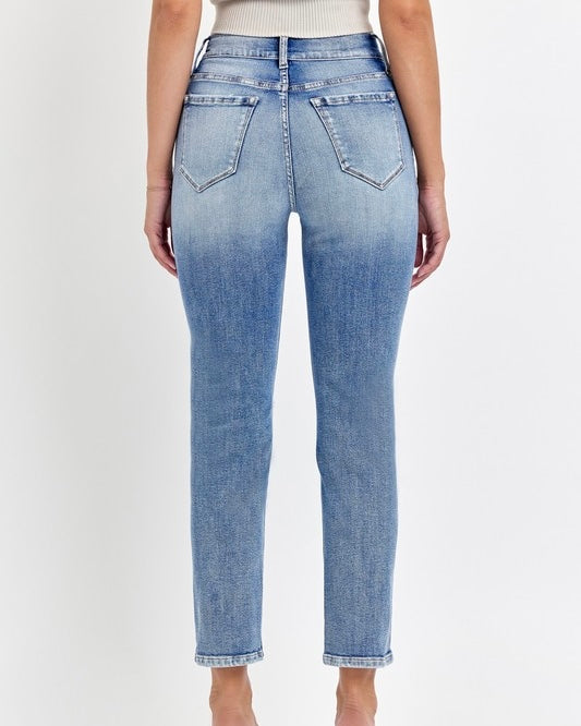 Jordan High Rise Mom Jeans (Medium Denim)