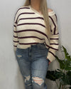 Lori Striped Sweater (Ivory)