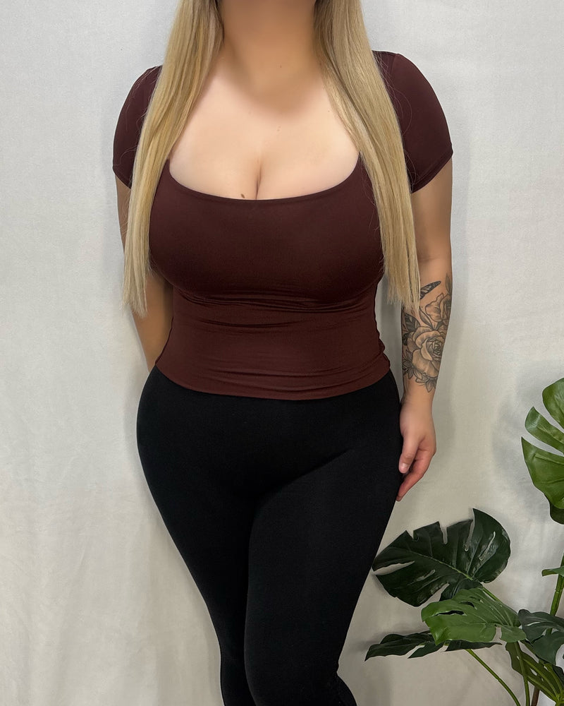Karina Top (Burgundy)