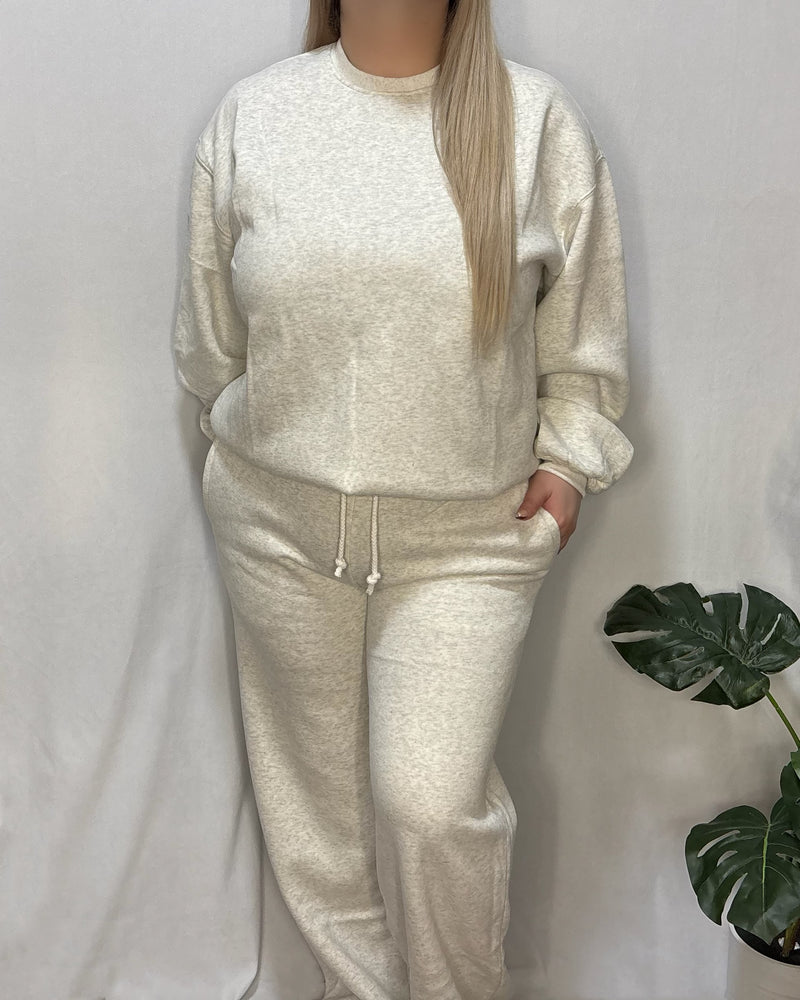 Alina Sweatpants (Heather White)