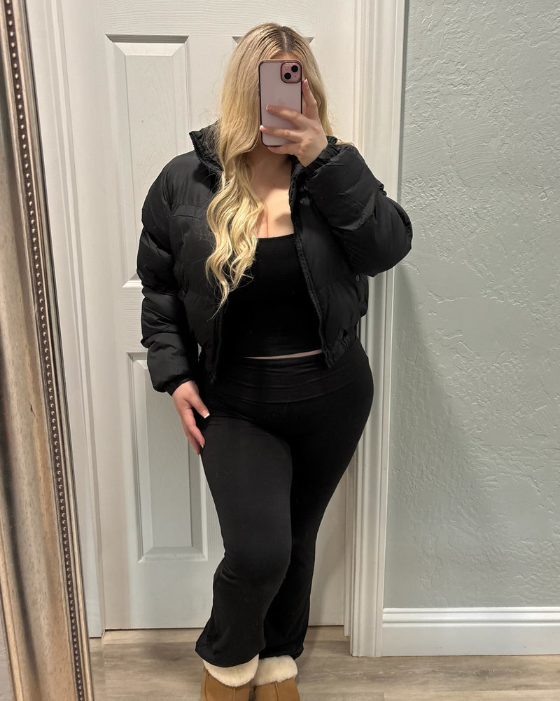 Adriana Puffer Jacket (Black)