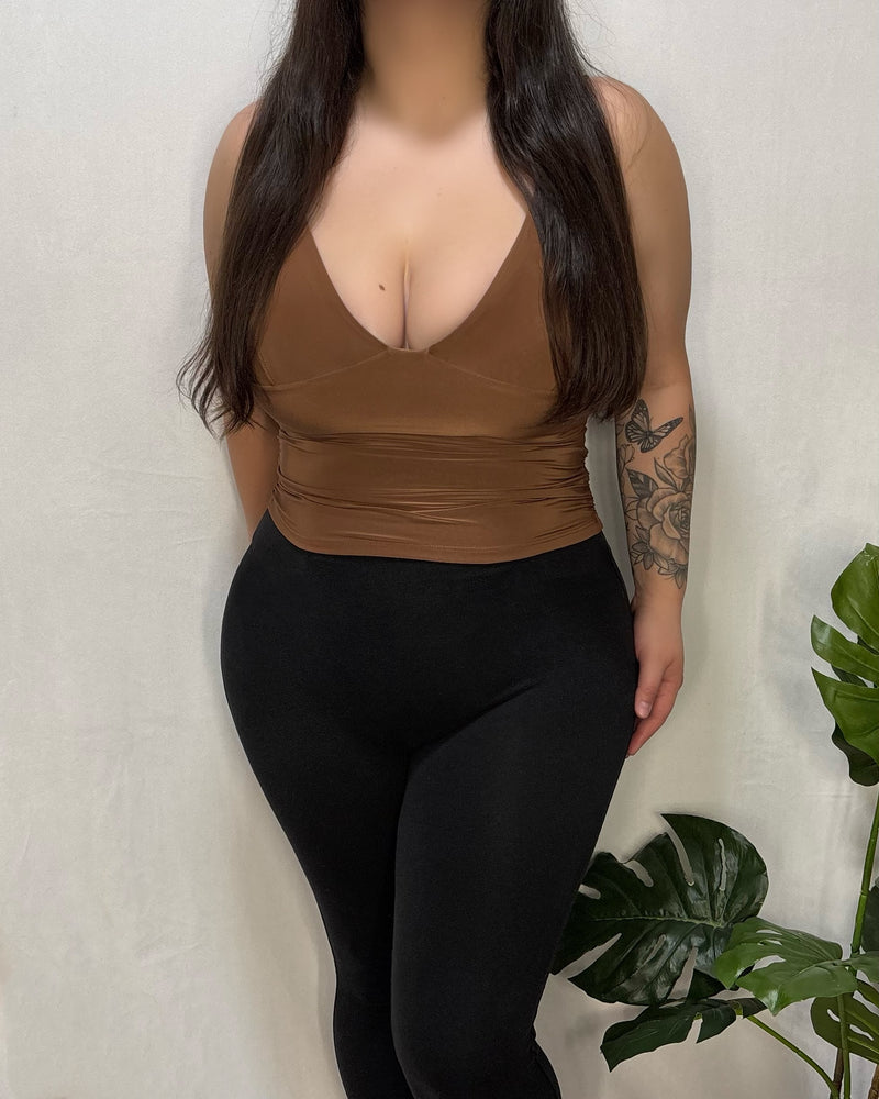 Leslie Tank Top (Mocha)