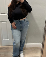 Brandon Super High Rise Dad Jeans (Medium Denim)