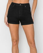 Hannah Denim Shorts (Black)