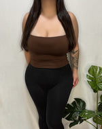 Clarissa Halter Top (Brown)