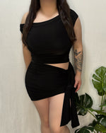 Valeria Skirt Set (Black)