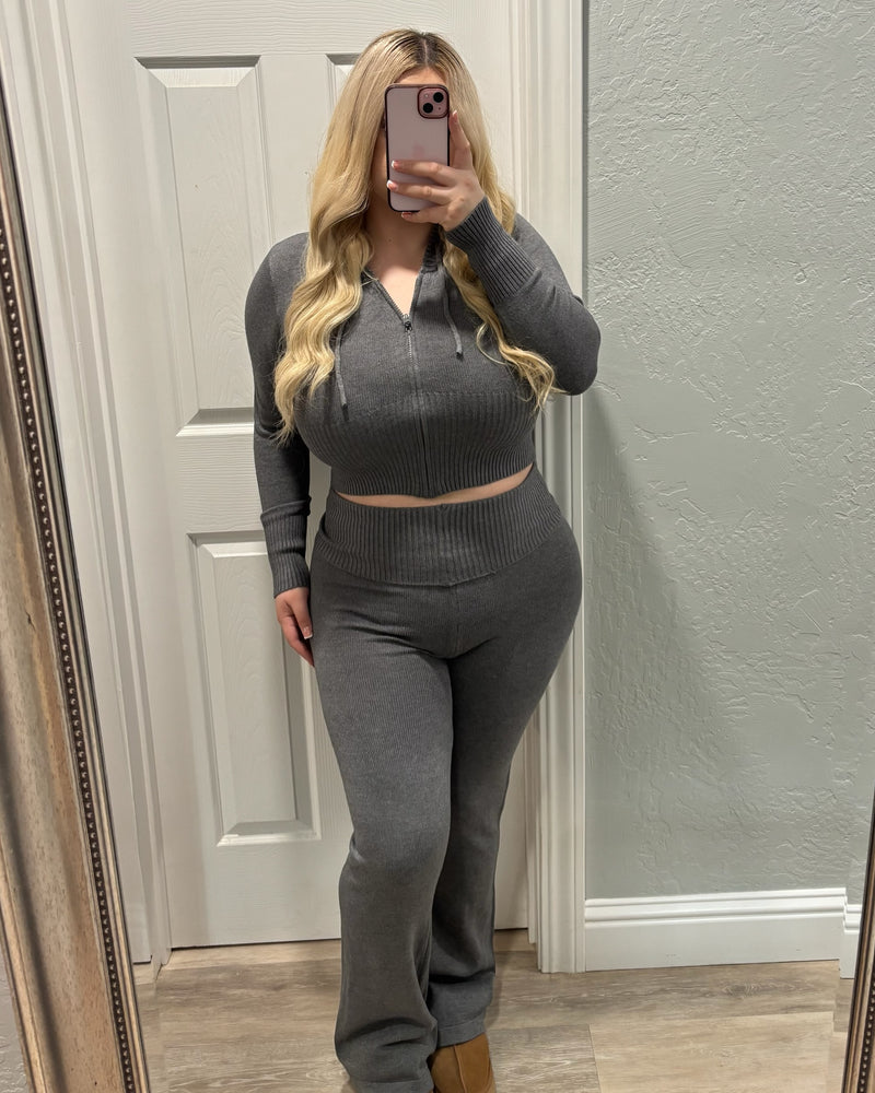 Ale Sweater Set (Charcoal Grey)