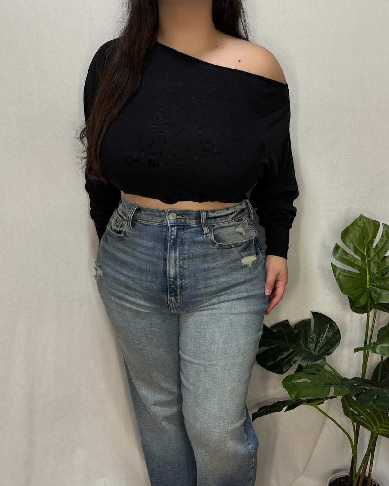 Yesenia Off Shoulder Top (Black)