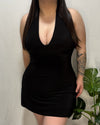 Lily Halter Dress (Black)
