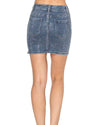 Callie Rhinestone Skirt (Denim Blue)