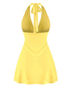 Lily Halter Dress (Yellow)