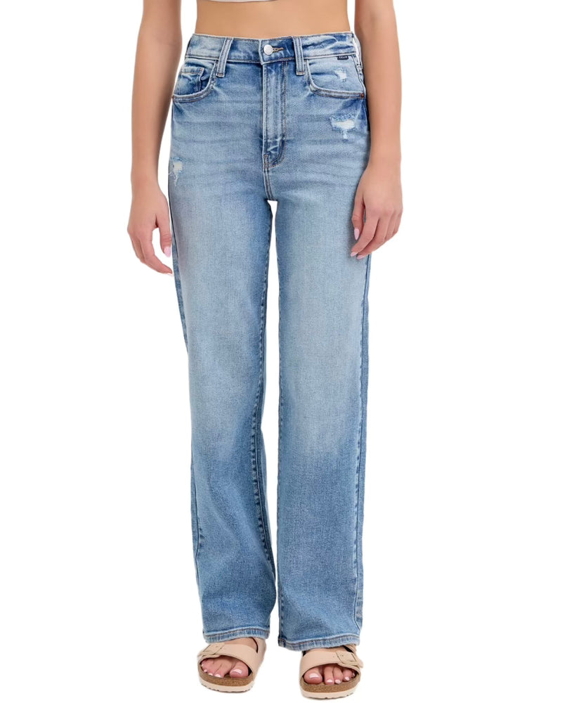 Brandon Super High Rise Dad Jeans (Medium Denim)