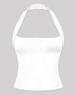 Clarissa Halter Top (Off White)