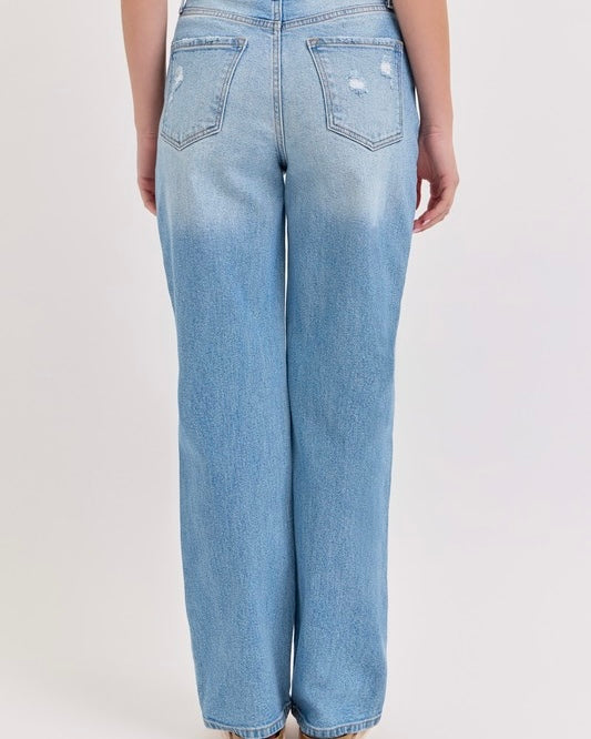 Noah High Rise Dad Jeans (Light Denim)