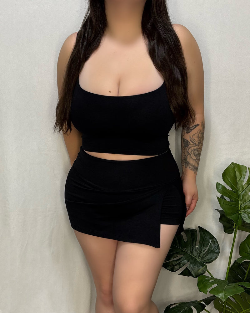 Amanda Skirt Set (Black)