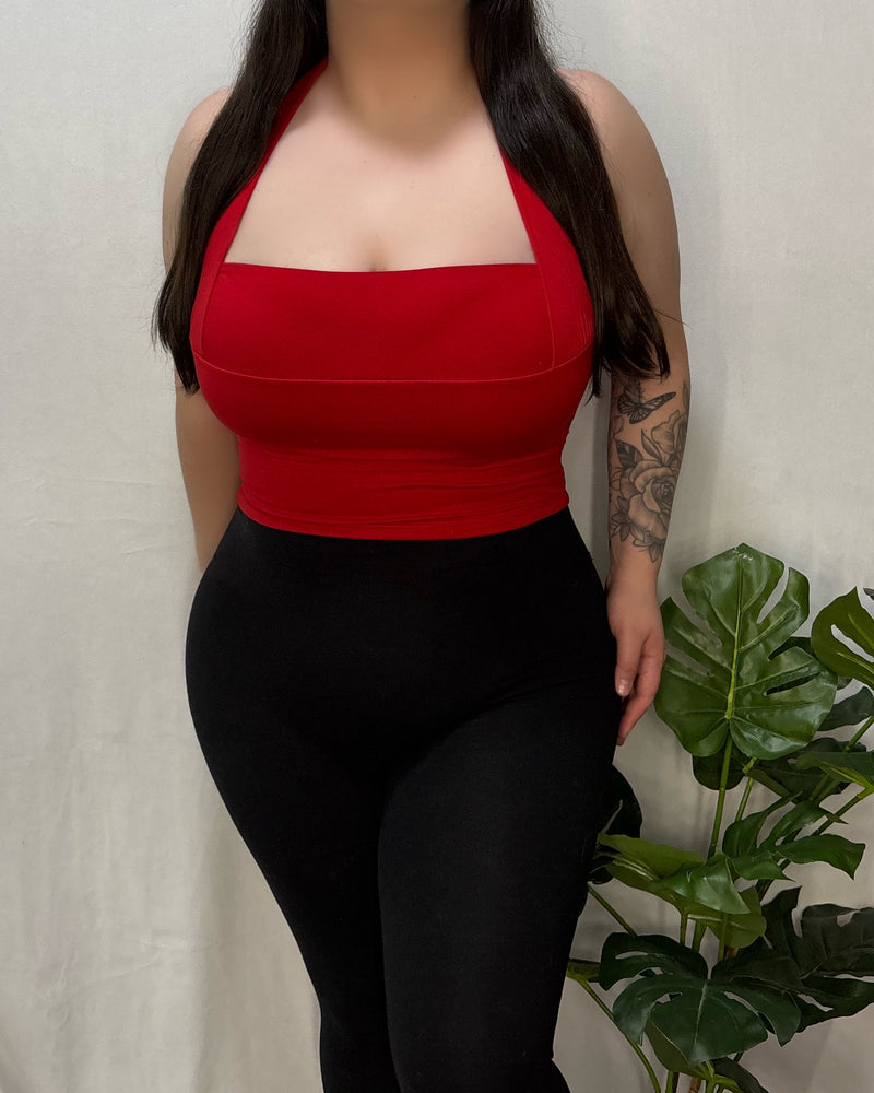 Alondra Halter Top (Red)