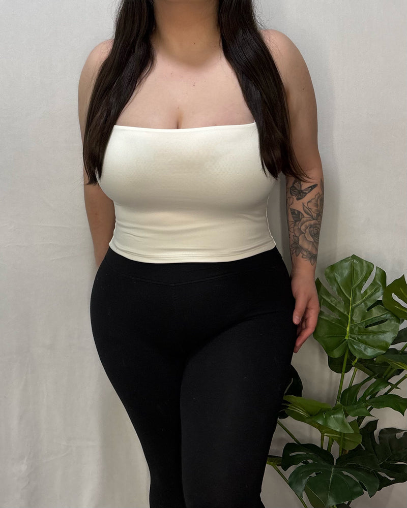 Clarissa Halter Top (Off White)