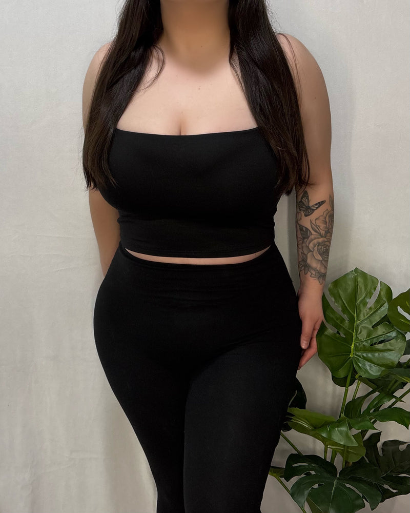 Clarissa Halter Top (Black)