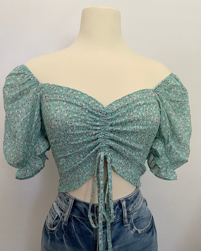 Ayla Top (Mint/Pink)