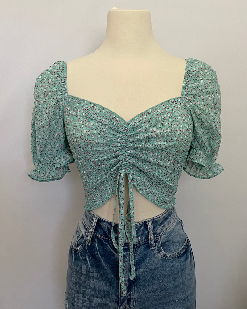 Ayla Top (Mint/Pink)