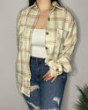 Eliana Oversized Flannel (Cream)